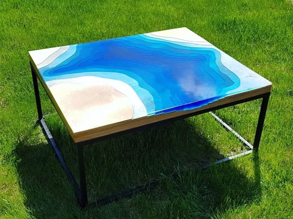 環氧樹脂桌子DIY假水膠